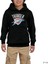 Oklahama Thunder Logo Siyah Çocuk Kapşonlu Sweatshirt 1