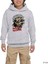 Iron Maiden Skull Cartoon Gri Çocuk Kapşonlu Sweatshirt 1