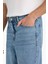 %100 Pamuk Baggy Fit Normal Bel Geniş Paça Jean Pantolon E8421AX25AU 5