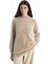 Yeni Sezon Dik Yaka Kadın Pelüş Triko Tunik 1