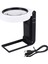 Işık ve Stand ile Büyüteç, Eller Serbest El 6x 25X LED Işıklı Ayarlanabilir Katlanır Büyüteç (Yurt Dışından) 3