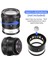 LED Ölçek Loupe 10X Işıklı Masaüstü Büyüteç Metal Çıkarılabilir Retikül Kaplamalı Optik Cam Lens Odağı Ayarlanabilir A (Yurt Dışından) 2