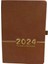 2024 Planlayıcı 365 Gün Kapak Günlük Haftalık Program Defteri Kahverengi (Yurt Dışından) 1