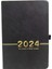 2024 Planlayıcı 365 Gün Kapak Günlük Haftalık Program Defteri Siyah (Yurt Dışından) 1