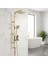 Gold Kare Tall Sistem Duş Seti 1