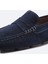 Erkek Lacivert %100 Süet Hafif Loafer Ayakkabı B008001 3