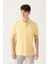 Erkek Sarı Basic Pamuklu Polo Yaka T-shirt E001004 1
