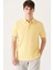 Erkek Sarı Basic Pamuklu Polo Yaka T-shirt E001004 4