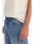 Erkek Mavi Eskitme Yıkama Tokyo Straight Fit Jean Pantolon A42Y3535 5