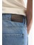 Erkek Mavi Eskitme Yıkama Tokyo Straight Fit Jean Pantolon A42Y3535 6