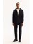 Erkek Siyah Kapüşonlu Yaka Fermuarlı Pamuklu Bi-Stretch Regular Fit Sweatshirt A52Y1270 7