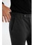 Erkek Antrasit Yanı Lastikli Örme Elastan Slim Fit Pantolon A42Y3053 5
