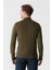 Erkek Haki Yarım Balıkçı Yaka Tüylenmeyen Triko Regular Fit Kazak E005001 5