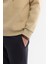 Erkek Bej Kapüşonlu Pamuklu Baskılı Elastan Regular Fit Sweatshirt A42Y1321 4