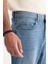 Erkek Mavi Eskitme Yıkamalı Esnek Oslo Carrot Fit Jean Pantolon A42Y3570 5