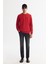 Erkek Kırmızı Bisiklet Yaka Pamuklu Baskılı Elastan Regular Fit Sweatshirt A42Y1221 6