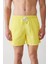 Erkek Sarı Çiçek Baskılı Deniz Şortu A31Y3809 4