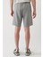 Erkek Gri Soft Touch Yandan Cepli Parçalı Regular Fit Şort A41Y3600 4