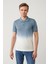 Erkek İndigo 3 Düğmeli Polo Yaka Triko Regular Fit T-Shirt A41Y5068 3