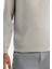 Erkek Gri Bisiklet Yaka Pamuklu Baskılı Elastan Regular Fit Sweatshirt A42Y1243 3