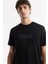 Erkek Siyah Bisiklet Yaka Baskılı Rayon Soft Touch Regular Fit T-Shirt A51Y1031 2