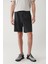Erkek Antrasit Beli Lastikli Bağcıklı Su İtici Bi-Stretch Relaxed Fit Şort A41Y3635 2