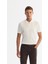 Erkek Ekru Polo Yaka Fermuarlı Rayon Triko Regular Fit T-Shirt A42Y5128 1
