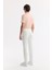 Erkek Ekru Pamuklu Berlin Slim Fit Jean Pantolon A51Y3551 4