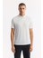 Erkek Beyaz Kıvrılmaz Polo Yaka Teknik Kumaş Regular Fit T-Shirt A51Y1155 5