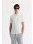 Erkek Beyaz Polo Yaka Jakarlı Regular Fit T-Shirt A51Y1090 1