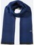 Erkek Lacivert Viskon Karışımlı Püsküllü Şal B009401 1