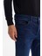Erkek İndigo Eskitme Yıkama Esnek Berlin Slim Fit Jean Pantolon B003521 5