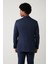Erkek Lacivert Keten Karışımlı Hafif Astarsız Esnek Comfort Slim Fit Ceket A41Y4006 4