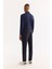 Erkek Lacivert Klasik Bel Bi-Stretch Kırışmayan Slim Fit Pantolon A52Y3209 6