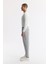 Erkek Gri Yan Cepli Beli Lastikli Bi-Stretch Comfort Slim Fit Teknik Kumaş Pantolon A51Y3201 2