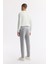 Erkek Gri Yan Cepli Beli Lastikli Bi-Stretch Comfort Slim Fit Teknik Kumaş Pantolon A51Y3201 3