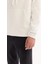Erkek Ekru Kapüşonlu Pamuklu Bi-Stretch Regular Fit Sweatshirt A52Y1201 6