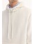 Erkek Ekru Kapüşonlu Pamuklu Bi-Stretch Regular Fit Sweatshirt A52Y1201 8