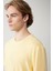 Erkek Sarı Bisiklet Yaka Bi-Stretch Soft Touch Basic Regular Fit T-Shirt B001031 2