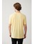 Erkek Sarı Bisiklet Yaka Bi-Stretch Soft Touch Basic Regular Fit T-Shirt B001031 4