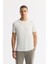 Erkek Beyaz Bisiklet Yaka Bi-Stretch Soft Touch Basic Regular Fit T-Shirt B001031 6