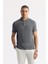 Erkek Antrasit Kıvrılmaz Polo Yaka %100 Pamuk Basic Regular Fit T-Shirt B001032 1