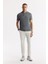 Erkek Antrasit Kıvrılmaz Polo Yaka %100 Pamuk Basic Regular Fit T-Shirt B001032 5
