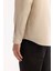 Erkek Bej Düğmeli Yaka Soft Touch Regular Fit Gömlek A52Y2061 6