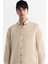 Erkek Bej Düğmeli Yaka Pamuklu Soft Touch Regular Fit Gömlek B002036 2