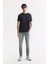 Erkek Gri Eskitme Yıkamalı Pamuklu Elastan Berlin Slim Fit Jean Pantolon A51Y3517 1