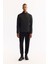 Erkek Siyah Dik Yaka Fermuarlı Bi-Stretch Regular Fit Sweatshirt A52Y1219 6