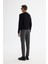 Erkek Antrasit Yün Karışımlı Yanı Lastikli Dokulu Slim Fit Chino Pantolon A42Y3067 3