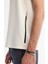 Erkek Ekru Bisiklet Yaka Baskılı Elastan Regular Fit T-Shirt A42Y1017 3
