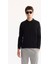 Erkek Siyah Polo Yaka Düğmeli Soft Touch Dokulu Triko Regular Fit Kazak A52Y5030 1